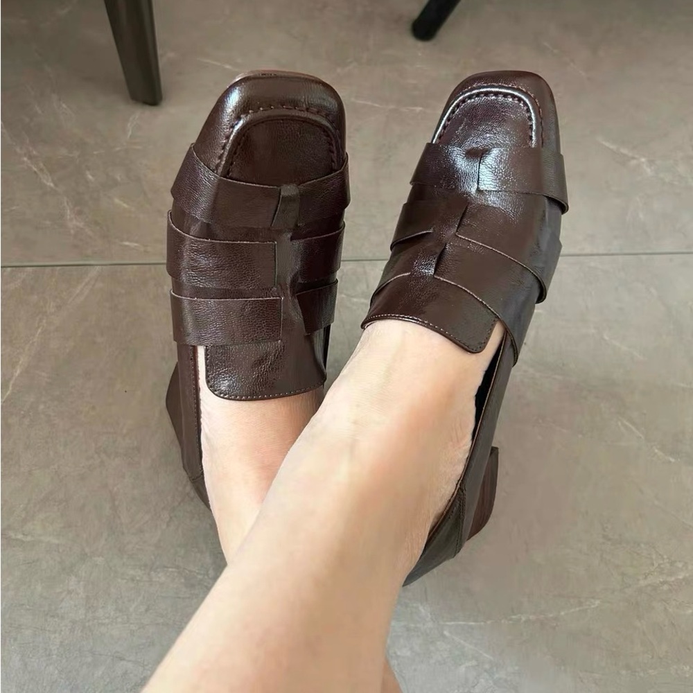 Never Worn Brown Leather Loafers